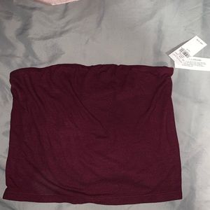Maroon tube top